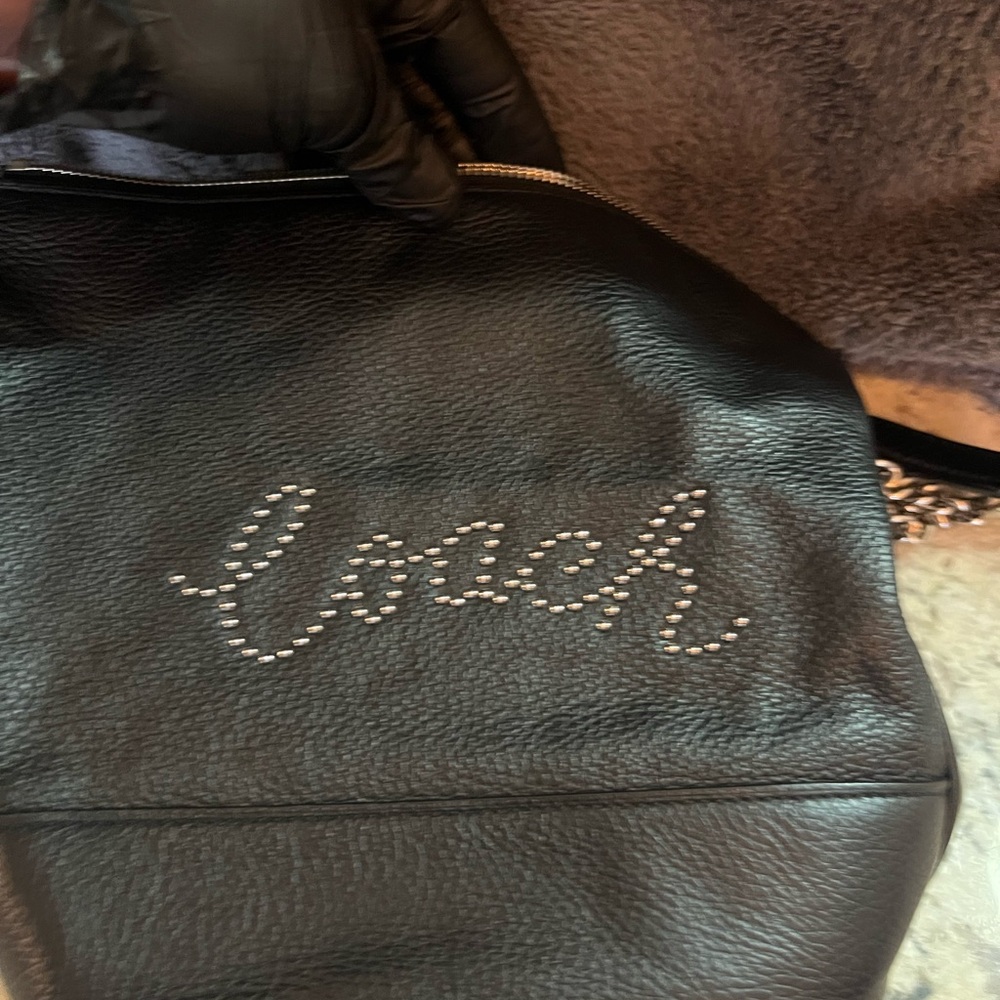 Coach Black Leather Women's Bag